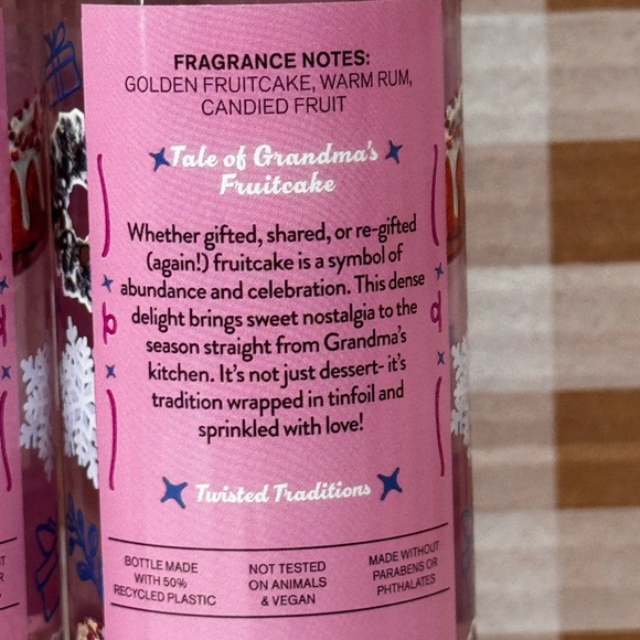 NEW B&BW(2) Grandma’s Fruitcake , Holiday Limited Edition body care - Picture 3 of 3